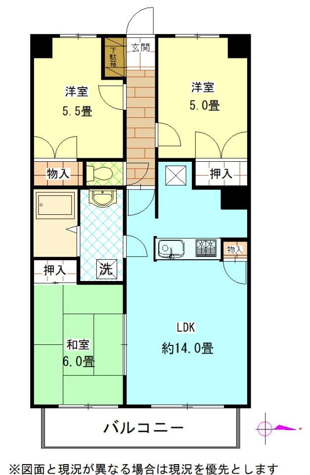 シャロームアイリ 間取図